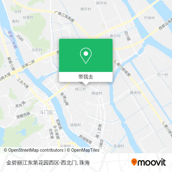 金碧丽江东第花园西区-西北门地图