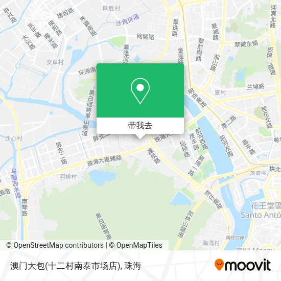 澳门大包(十二村南泰市场店)地图