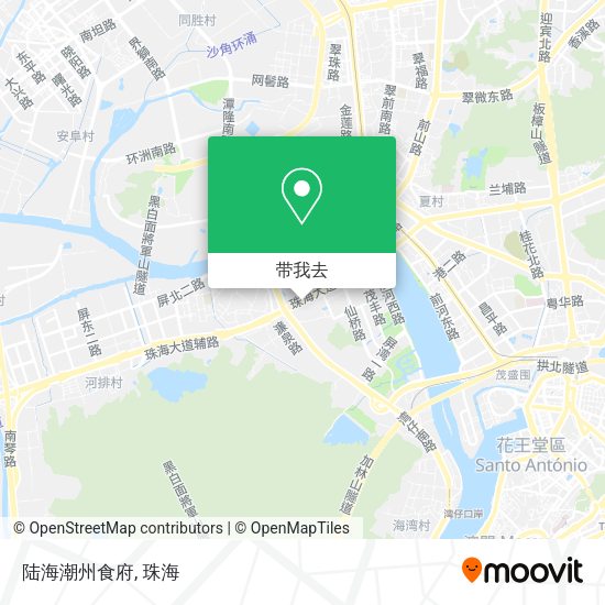 陆海潮州食府地图