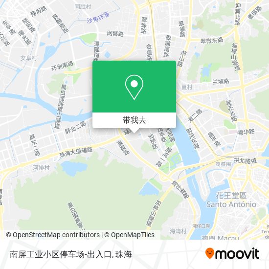 南屏工业小区停车场-出入口地图