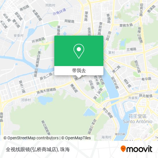 全视线眼镜(弘桥商城店)地图