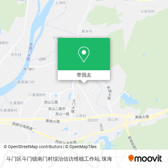 斗门区斗门镇南门村综治信访维稳工作站地图