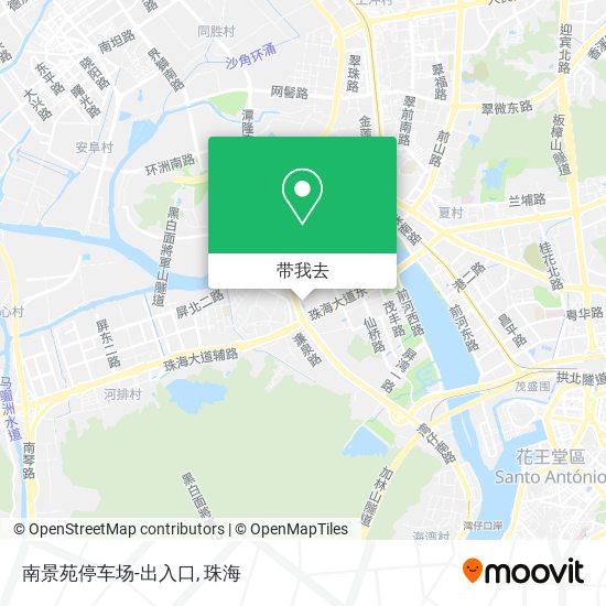 南景苑停车场-出入口地图