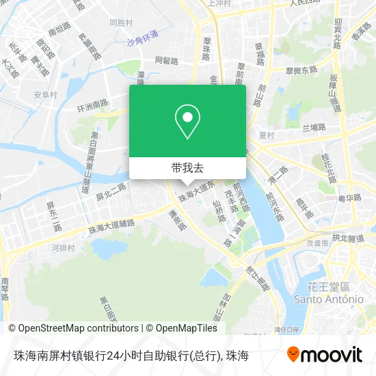 珠海南屏村镇银行24小时自助银行(总行)地图