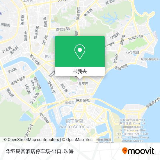 华羽民富酒店停车场-出口地图