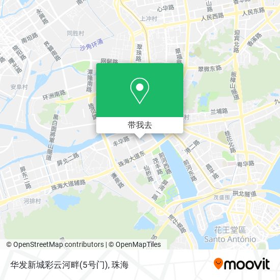 华发新城彩云河畔(5号门)地图