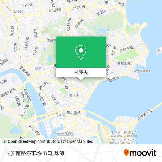 迎宾南路停车场-出口地图