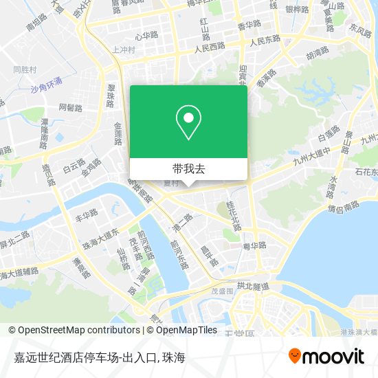 嘉远世纪酒店停车场-出入口地图