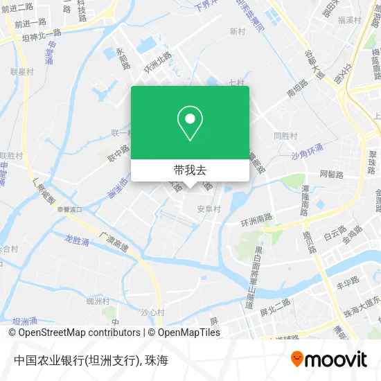 中国农业银行(坦洲支行)地图