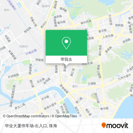 华业大厦停车场-出入口地图