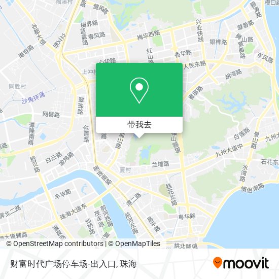 财富时代广场停车场-出入口地图