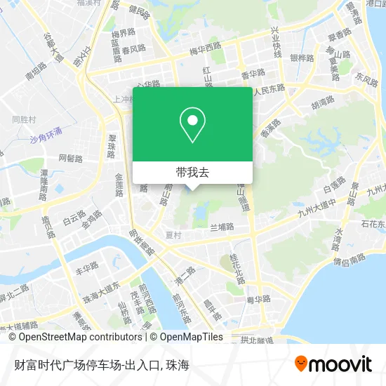 财富时代广场停车场-出入口地图