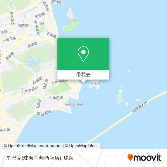 星巴克(珠海中邦酒店店)地图