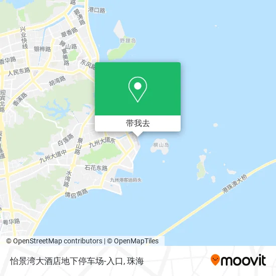 怡景湾大酒店地下停车场-入口地图