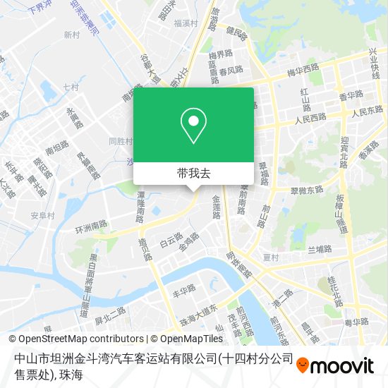 中山市坦洲金斗湾汽车客运站有限公司(十四村分公司售票处)地图
