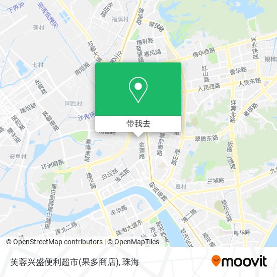 芙蓉兴盛便利超市(果多商店)地图