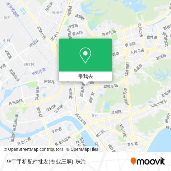 华宇手机配件批发(专业压屏)地图