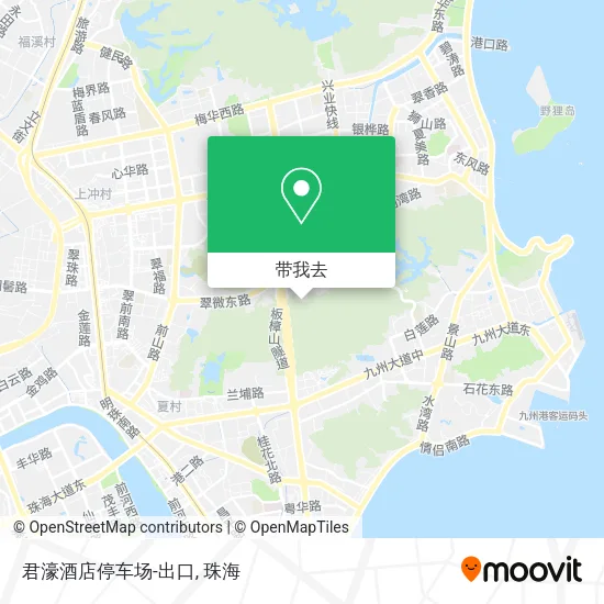 君濠酒店停车场-出口地图