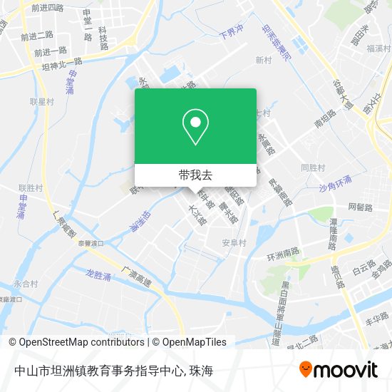 中山市坦洲镇教育事务指导中心地图