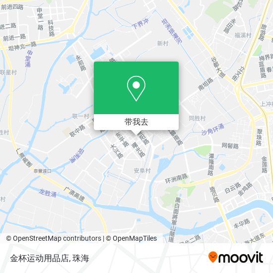 金杯运动用品店地图