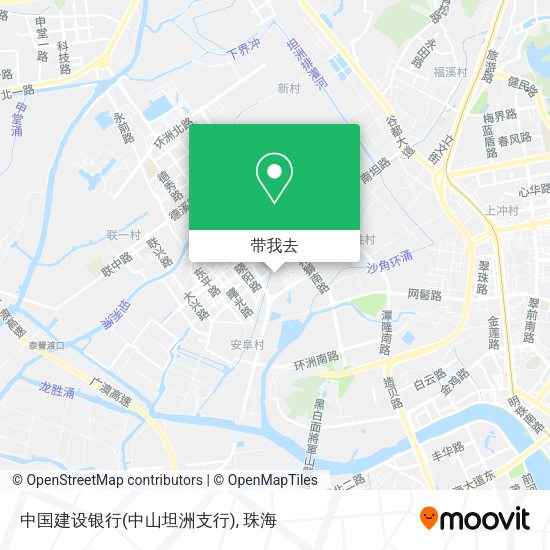 中国建设银行(中山坦洲支行)地图