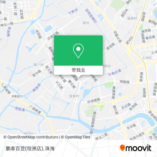 鹏泰百货(坦洲店)地图