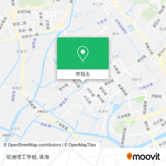 坦洲理工学校地图