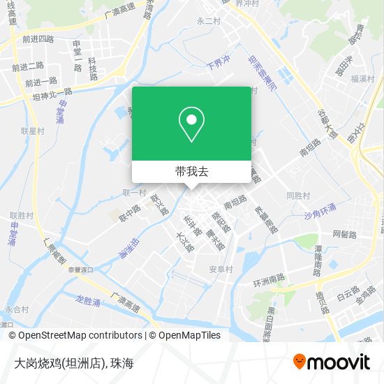 大岗烧鸡(坦洲店)地图