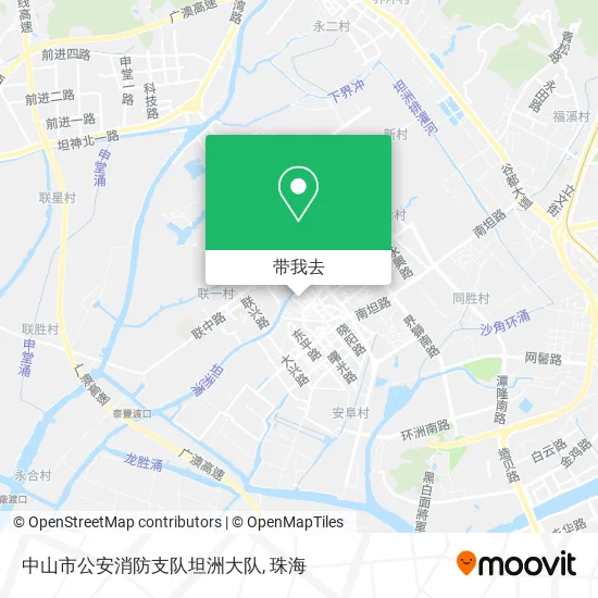 中山市公安消防支队坦洲大队地图
