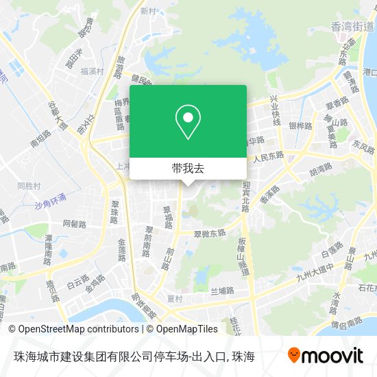 珠海城市建设集团有限公司停车场-出入口地图