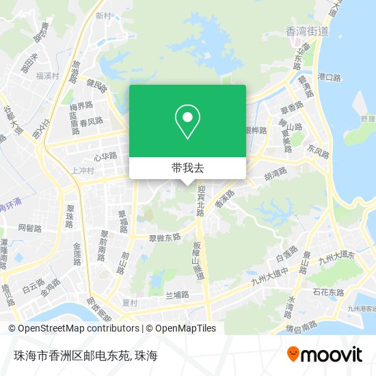 珠海市香洲区邮电东苑地图