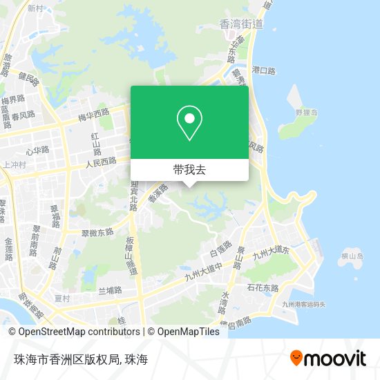 珠海市香洲区版权局地图