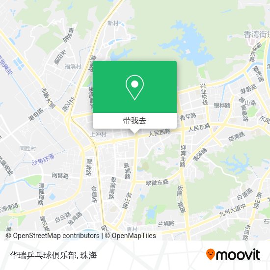 华瑞乒乓球俱乐部地图