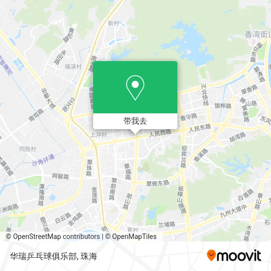 华瑞乒乓球俱乐部地图