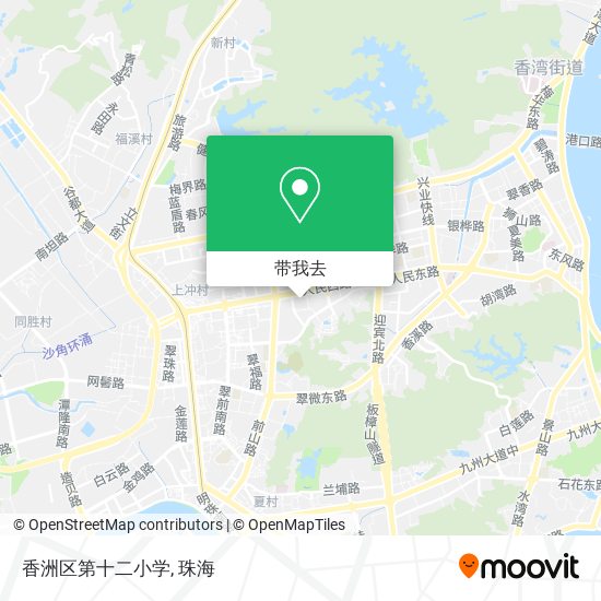 香洲区第十二小学地图