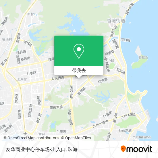 友华商业中心停车场-出入口地图