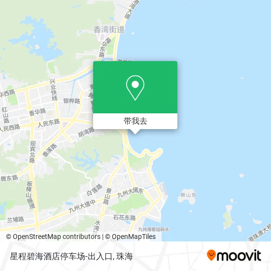 星程碧海酒店停车场-出入口地图