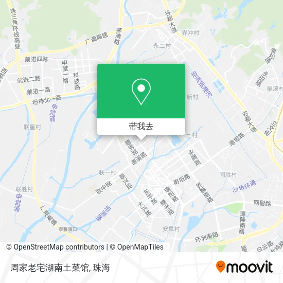 周家老宅湖南土菜馆地图