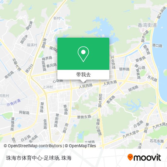 珠海市体育中心-足球场地图