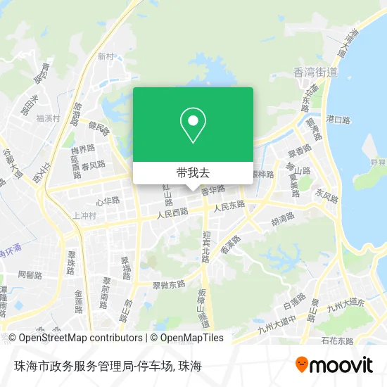 珠海市政务服务管理局-停车场地图