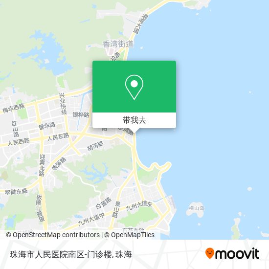 珠海市人民医院南区-门诊楼地图
