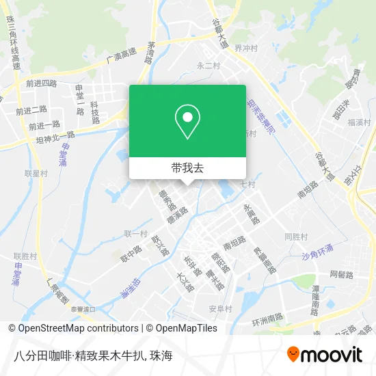 八分田咖啡·精致果木牛扒地图