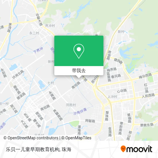 乐贝一儿童早期教育机构地图