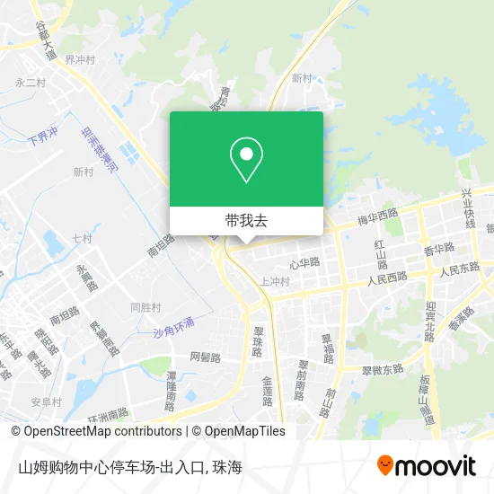 山姆购物中心停车场-出入口地图