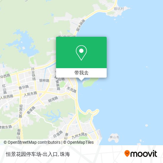 恒景花园停车场-出入口地图