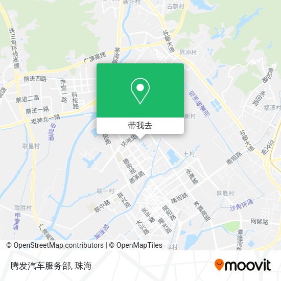 腾发汽车服务部地图