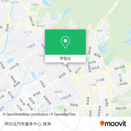 阿尔法汽车服务中心地图