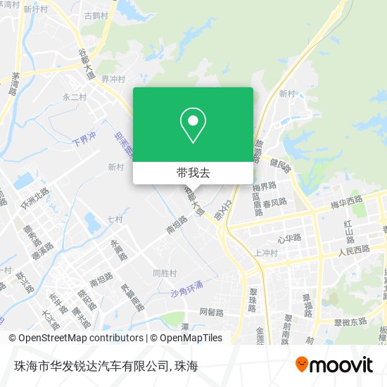 珠海市华发锐达汽车有限公司地图