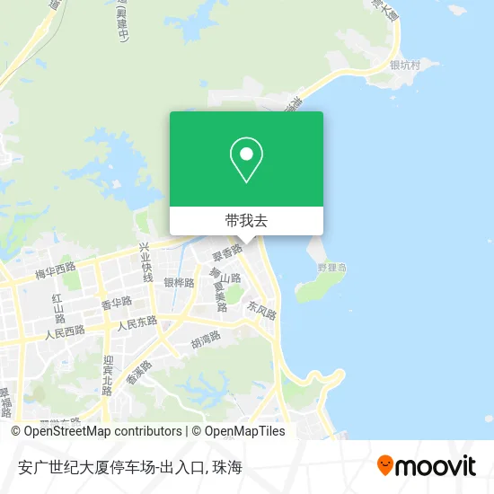 安广世纪大厦停车场-出入口地图