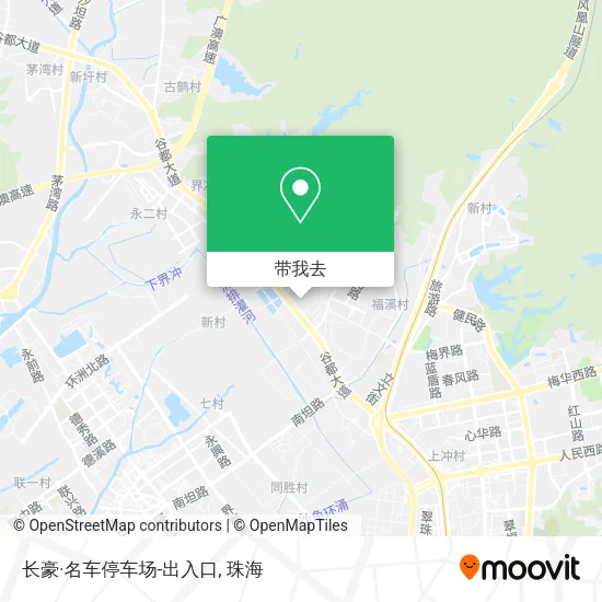 长豪·名车停车场-出入口地图